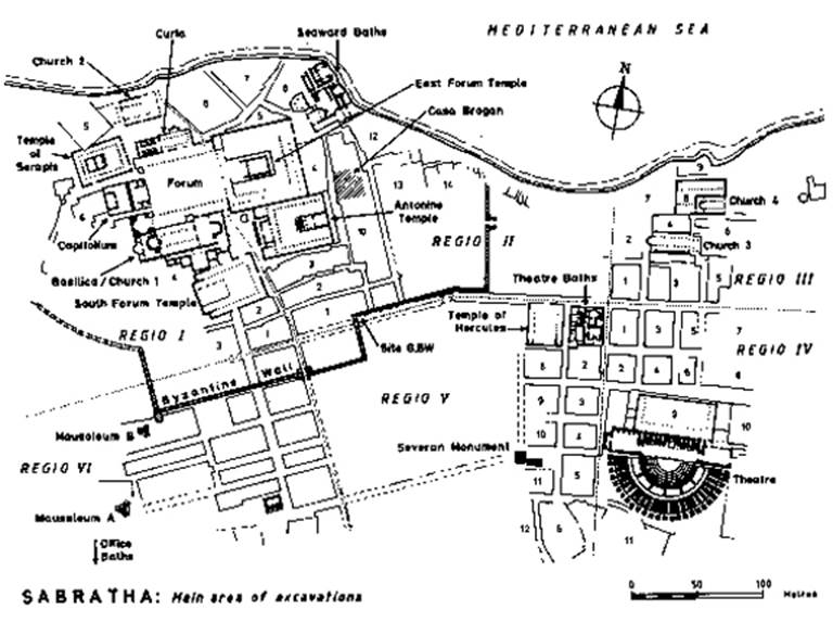 Sabratha map