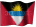 Small animated Antiguan (Barbudan) flag graphic for a white background