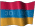 Small animated Armenian flag graphic for a white background