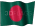 Small animated Bangladeshi flag graphic for a white background