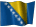 Small animated Bosnian (Herzegovinian) flag graphic for a white background