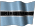 Small animated Motswana (Batswana) flag graphic for a white background