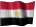 Small animated Egyptian flag graphic for a white background