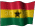 Small animated Ghanaian flag graphic for a white background