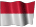 Small animated Indonesian flag graphic for a white background