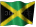 Small animated Jamaican flag graphic for a white background