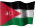 Small animated Jordanian flag graphic for a white background