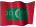 Small animated Maldivian flag graphic for a white background