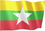 Small animated Namibian flag graphic for a white background