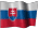 Small animated Slovenian flag graphic for a white background