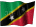 Small animated Kittitian (Nevisian) flag graphic for a white background